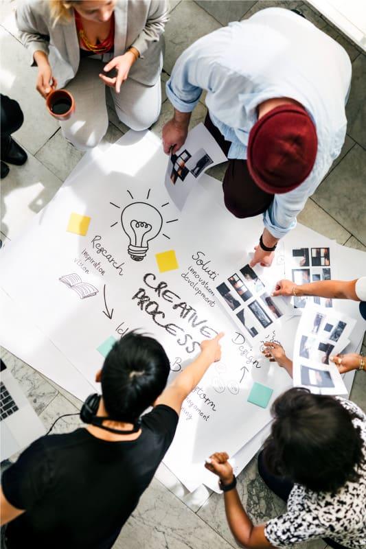 Design thinking creative process workshop